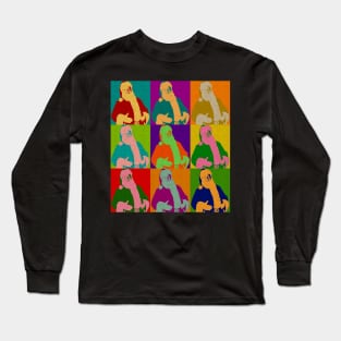 A very jolly Santa Claus Andy Warhol Style Long Sleeve T-Shirt